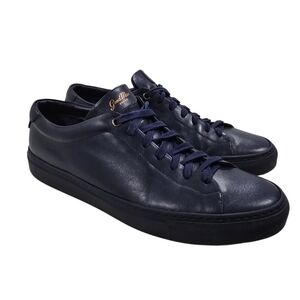 Good Man Brand Edge Navy Lo Top Sneaker Mono Nappa Leather Men's Size 9